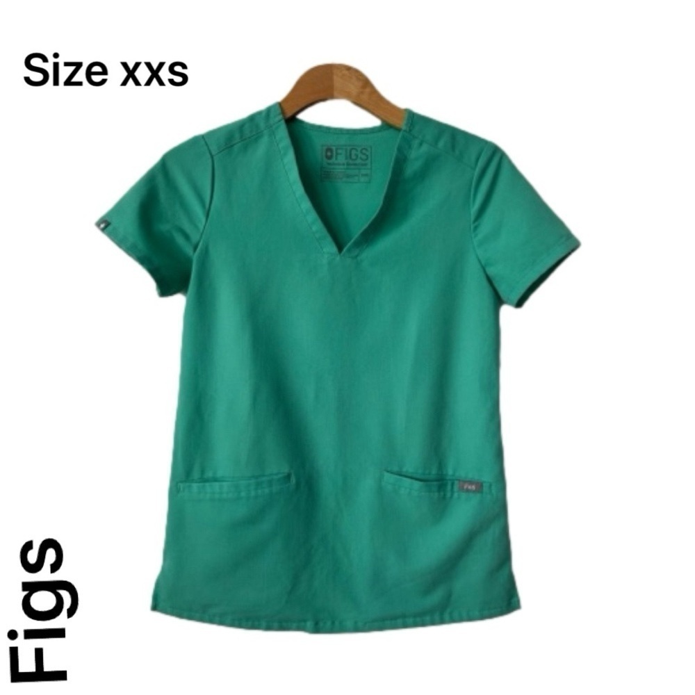 Mint green scrub top